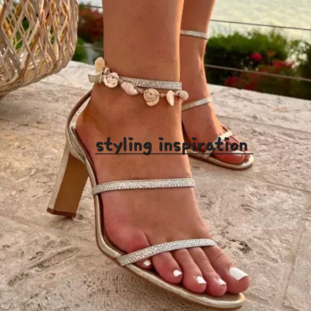 Bronze MIX NO. 6 Aliciana Heeled Sandal sz 9.5 - Picture 9 of 12
